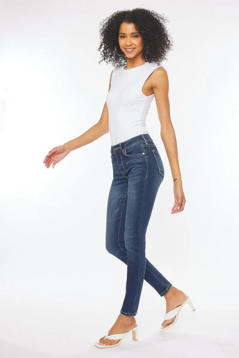 Francesca Mid Rise Super Skinny Jeans