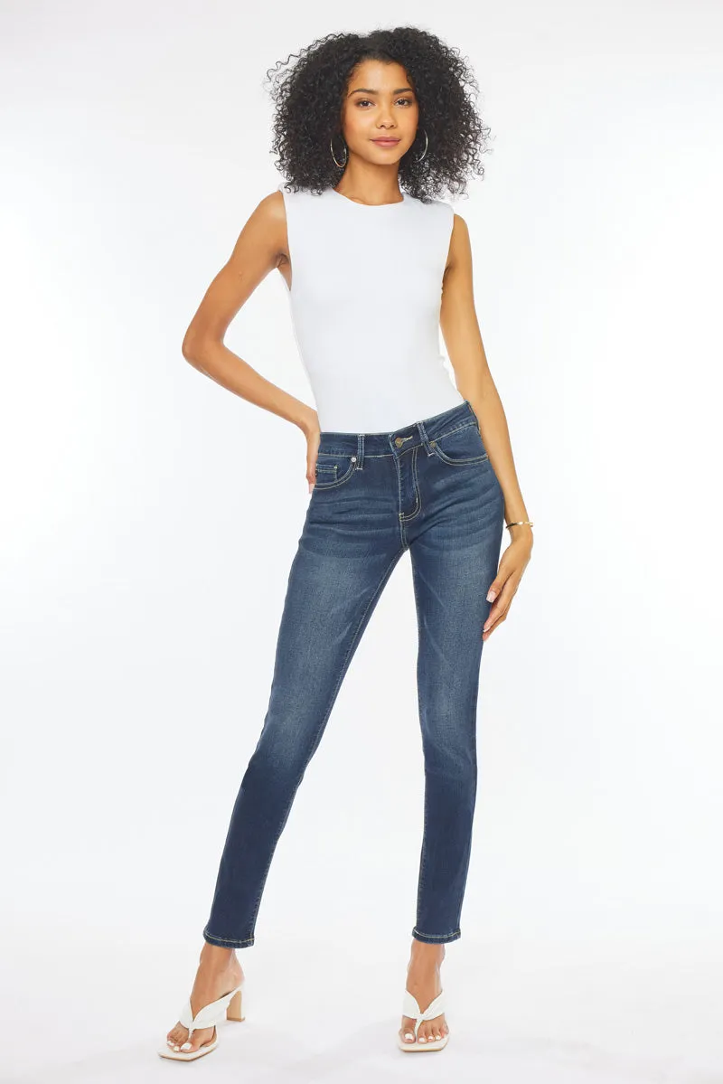 Francesca Mid Rise Super Skinny Jeans