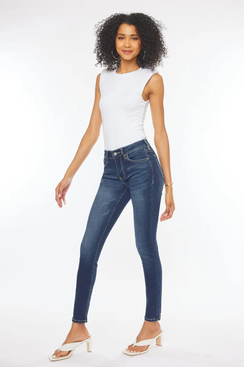 Francesca Mid Rise Super Skinny Jeans