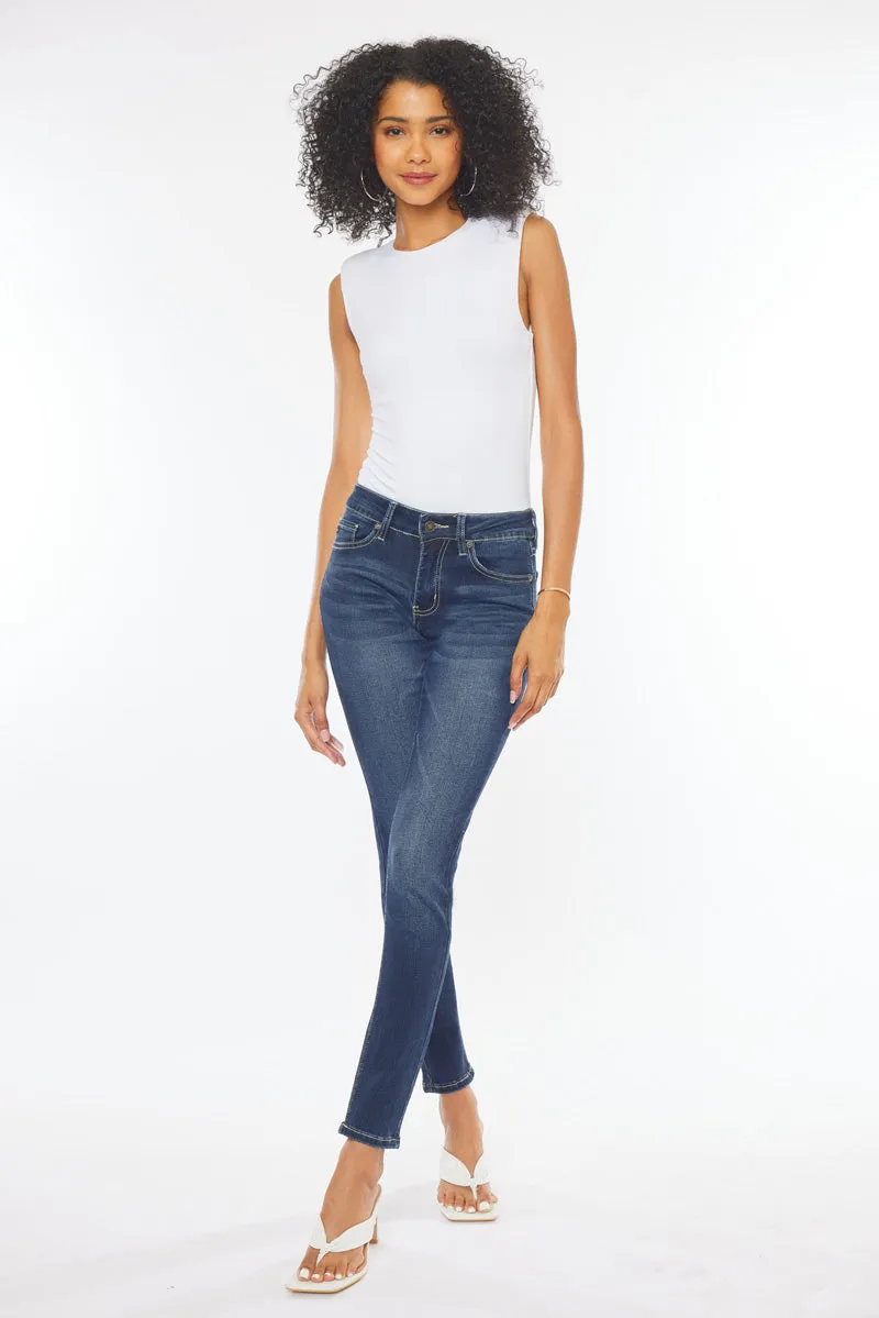 Francesca Mid Rise Super Skinny Jeans