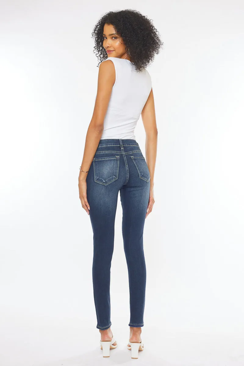 Francesca Mid Rise Super Skinny Jeans