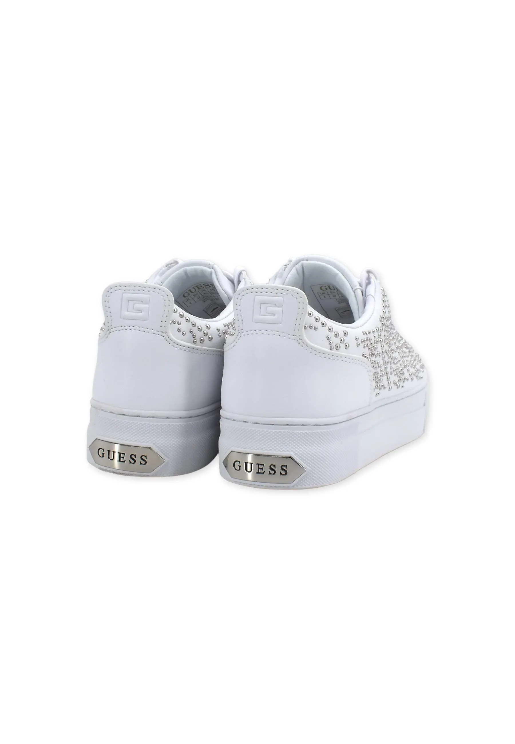 GUESS Sneaker Borchiette Donna White FL5GA7ELE12