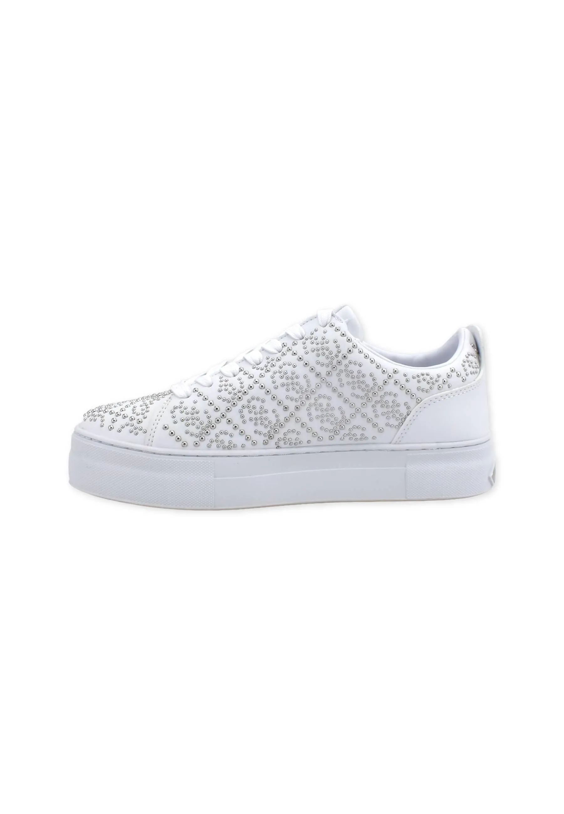 GUESS Sneaker Borchiette Donna White FL5GA7ELE12