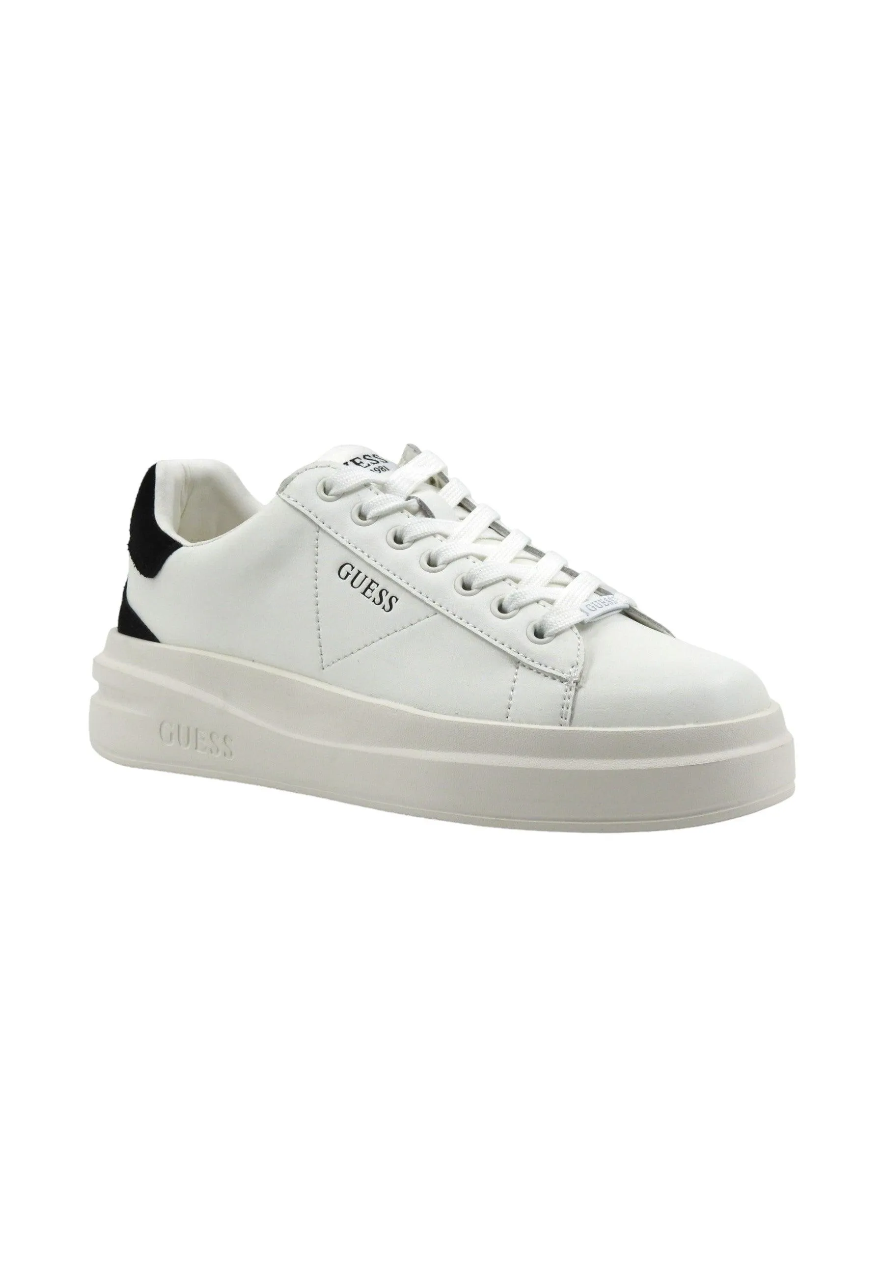 GUESS Sneaker Donna White Black FLPVIBSUE12