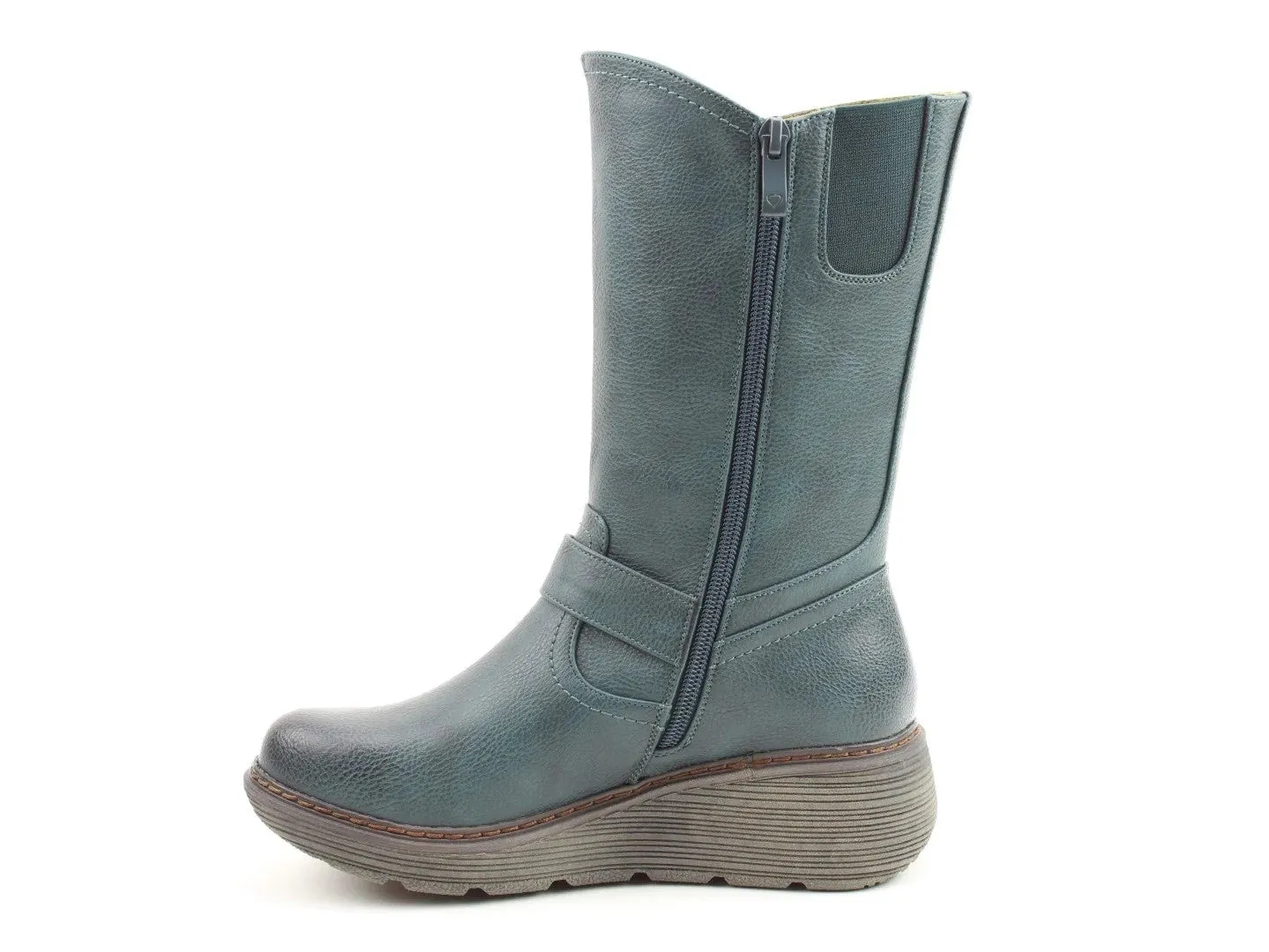 Heavenly Feet Vegan friendly Almond Boot-OCEAN BLUE