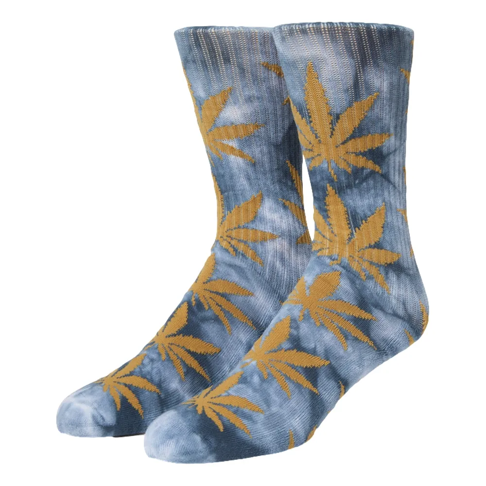 HUF BLEACH DYE PLANTLIFE SOCK-NAVY