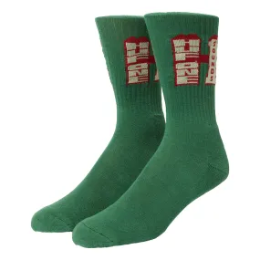 HUF HUF ONE SOUND CREW SOCK-GREEN