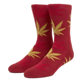 HUF PLANTLIFE SOCK-BURGUNDY