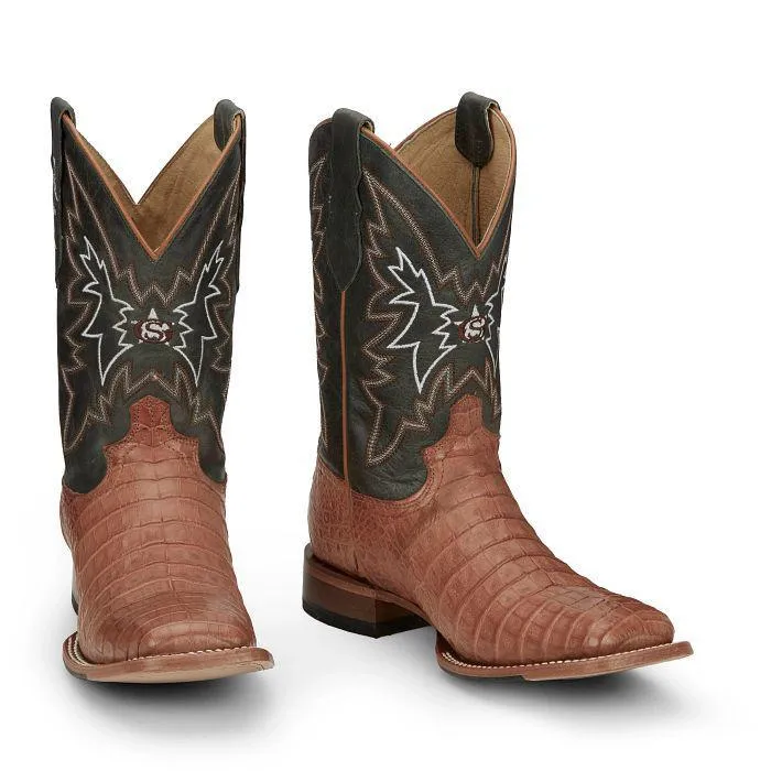 Justin Haggard 11" Tan Caiman Boot