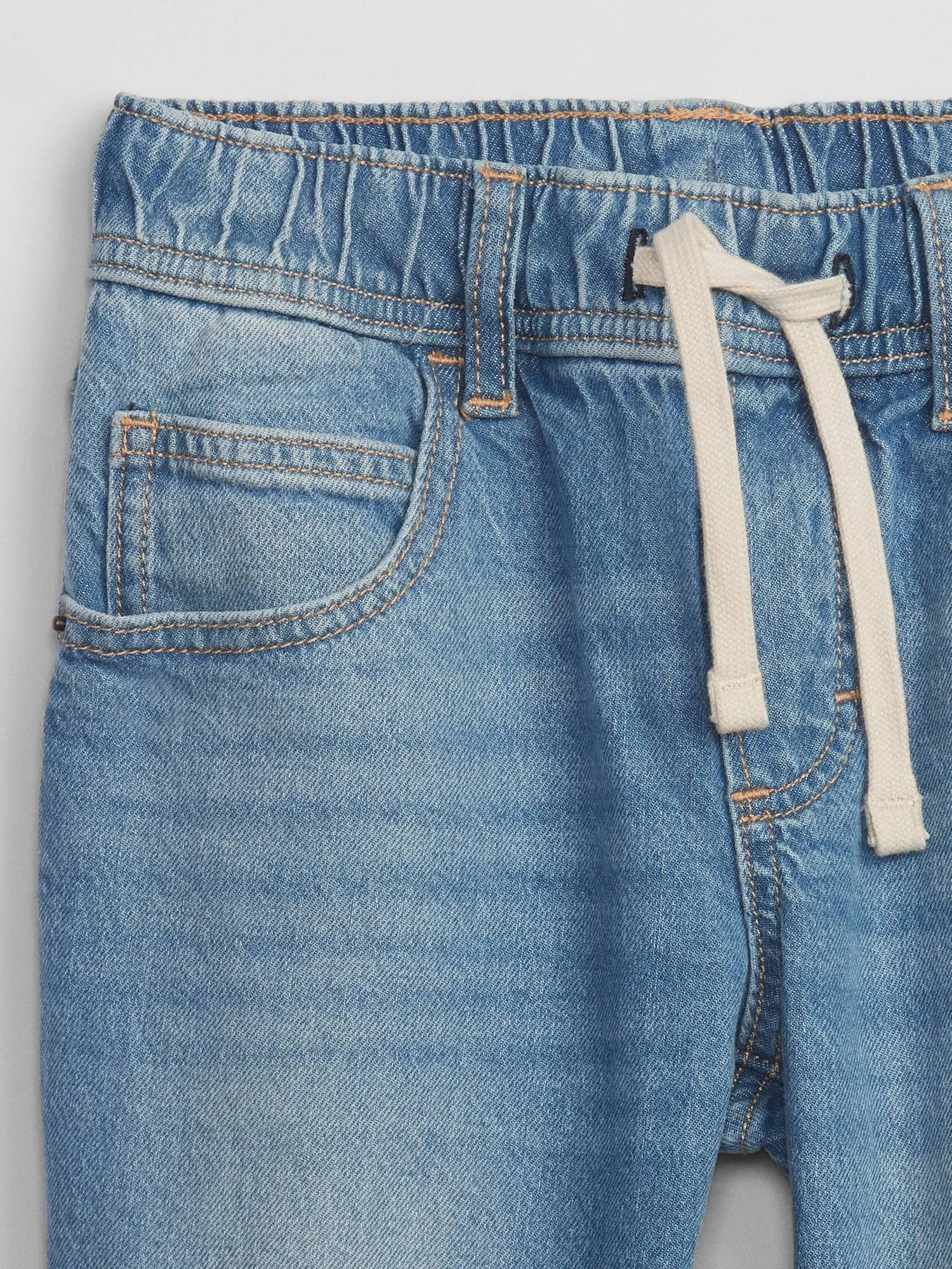 Kids Slim Pull-On Jeans with Washwell