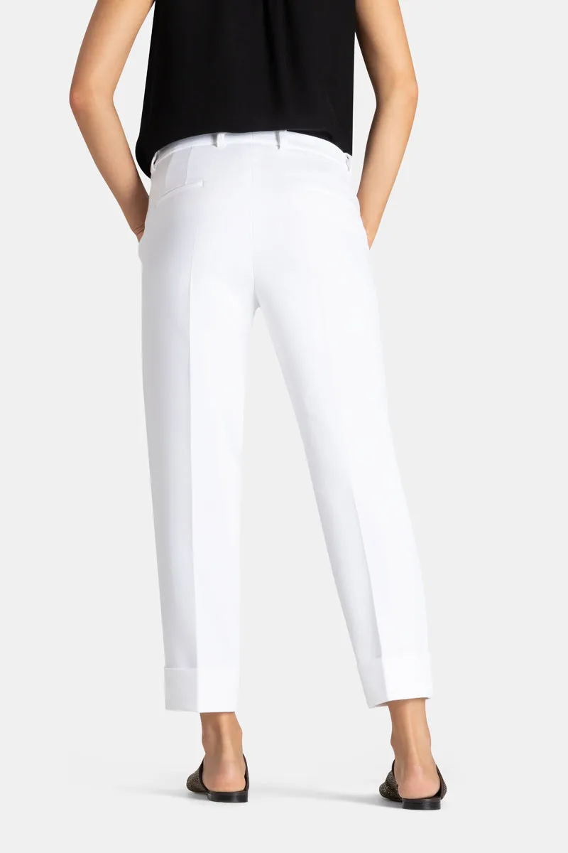 KRYSTAL CUFFED TROUSER (OFF WHITE) - CAMBIO