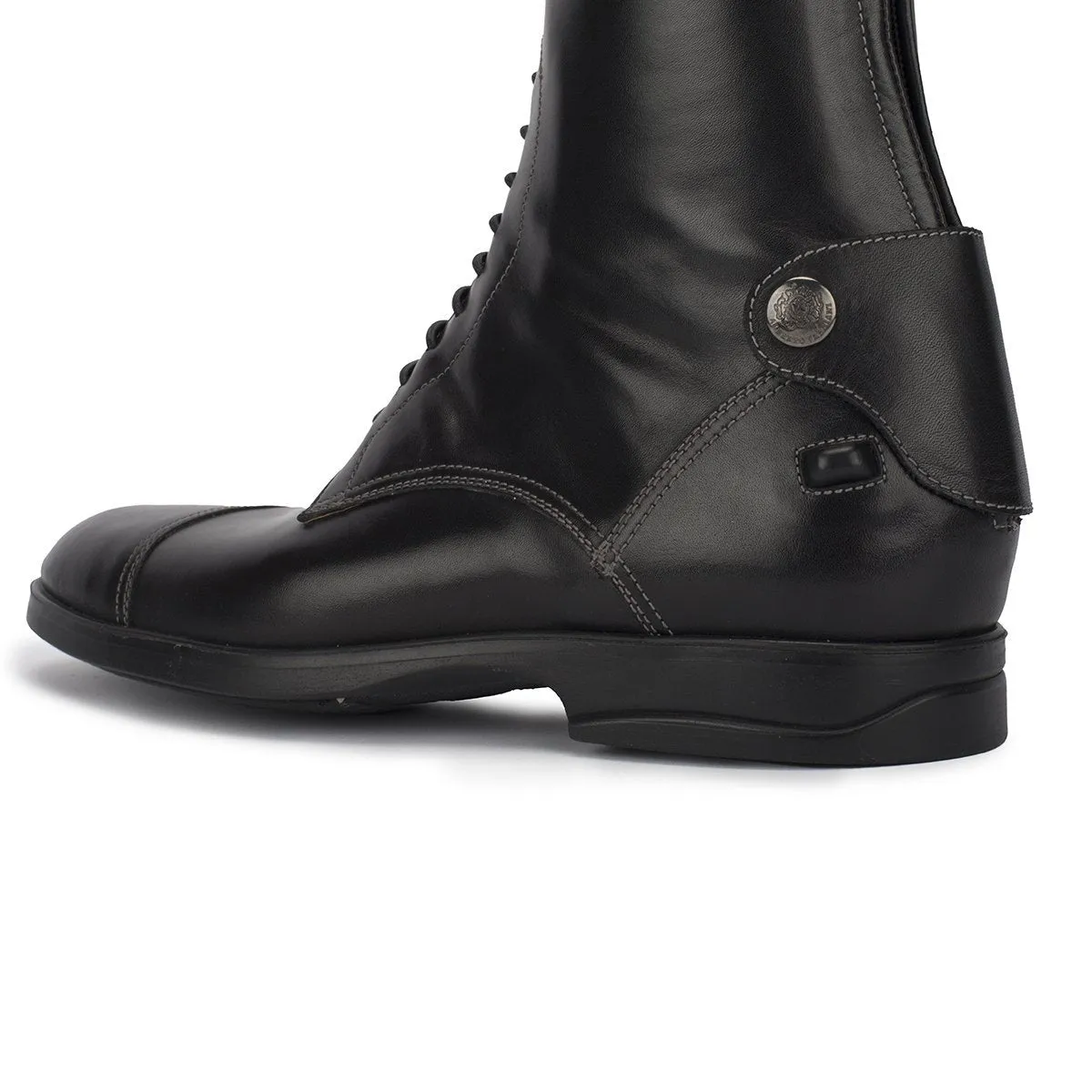 LEONARDO<br>Standard riding boot in black calfskin [40 - 46]