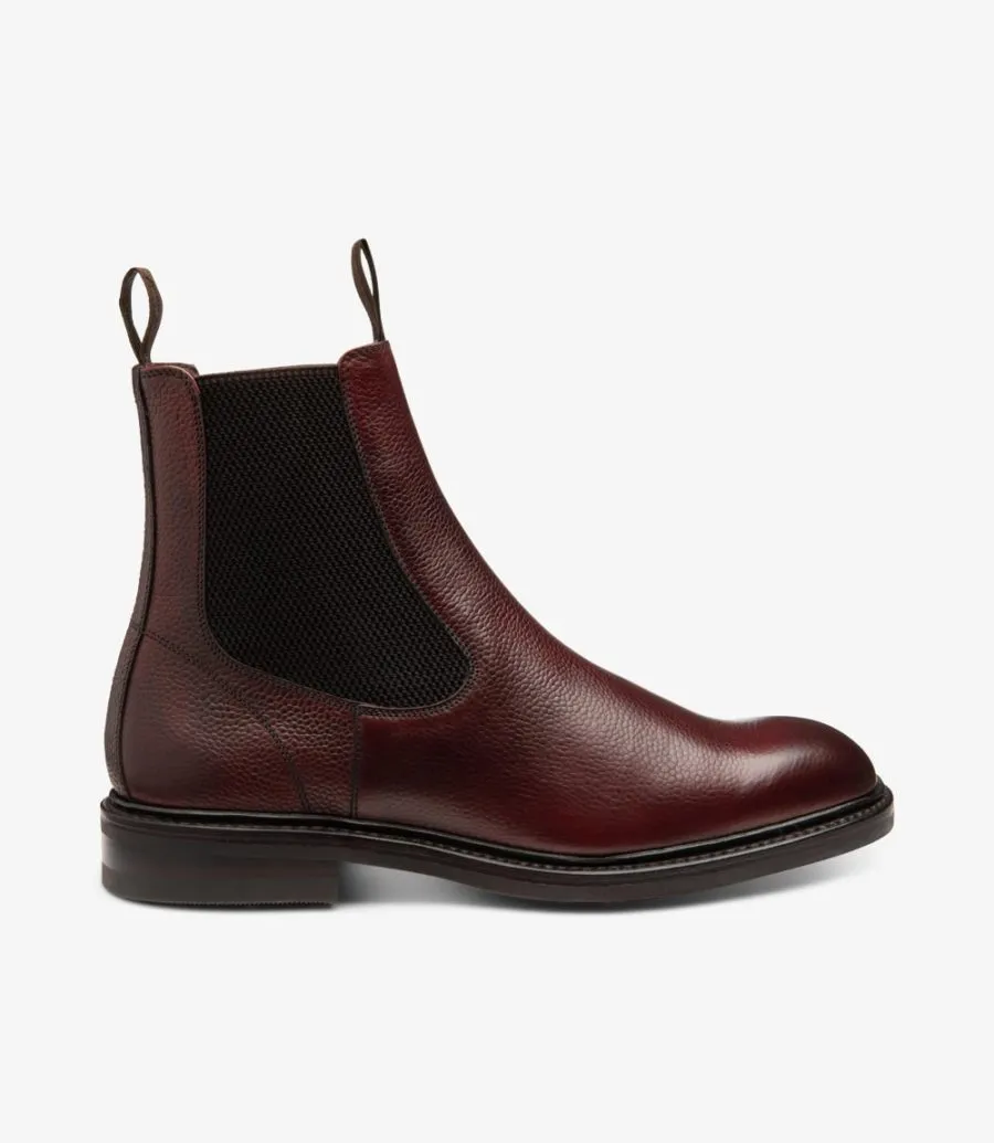 LOAKE - DINGLEY Premium Chelsea Boot - Rosewood Grain