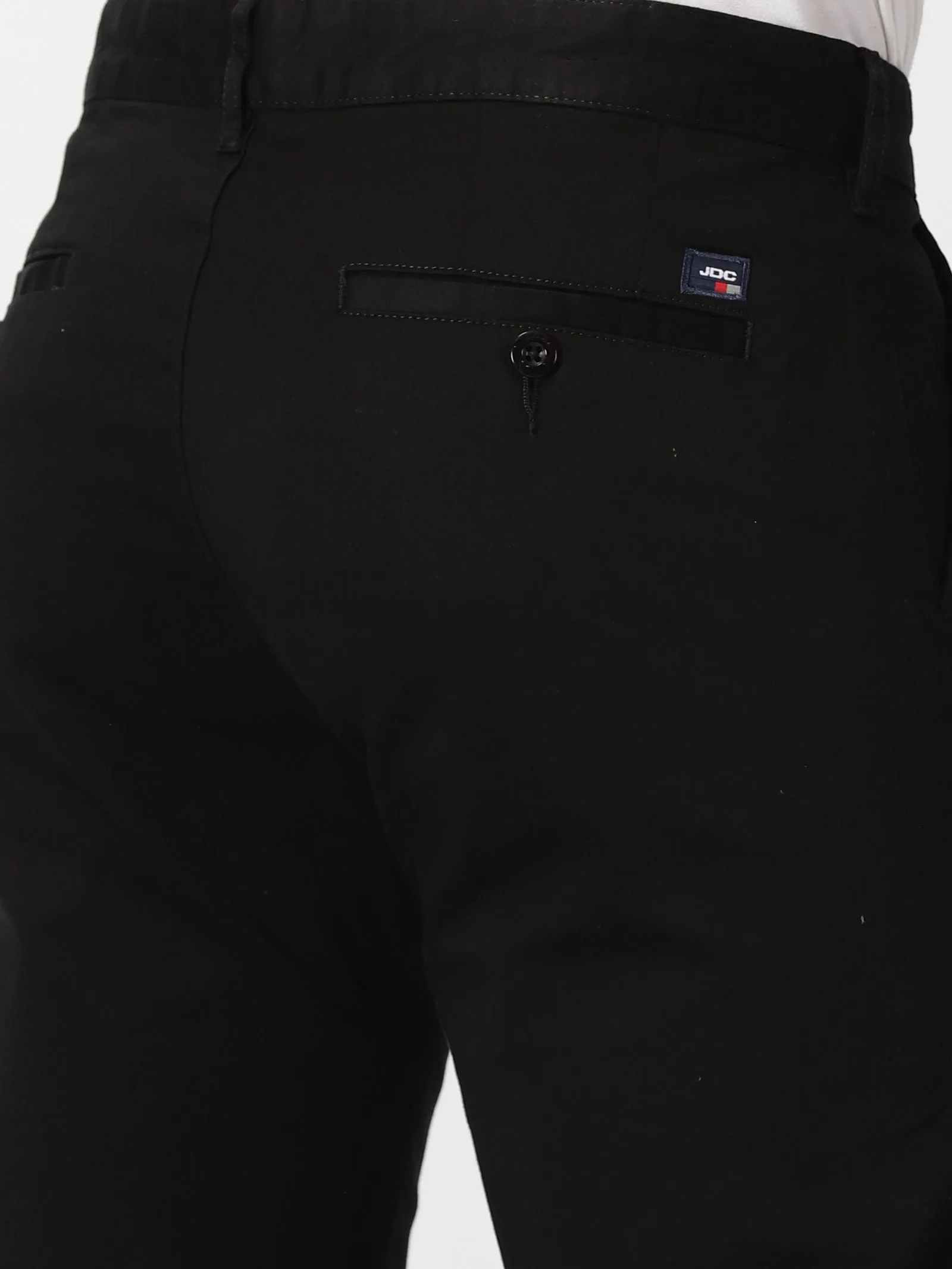 MEN'S BLACK SOLID JASON FIT TROUSER