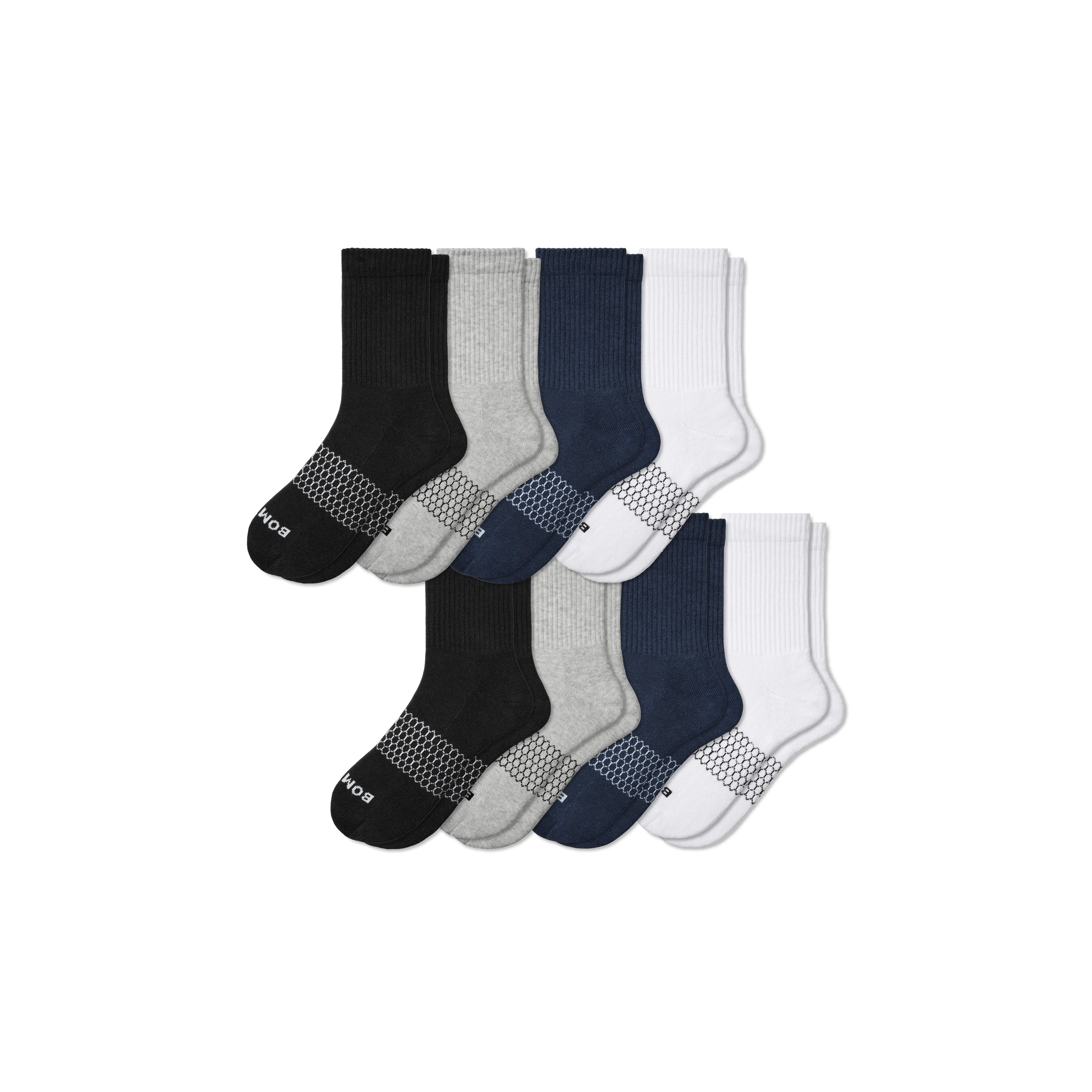 Men's Solids Half Calf Sock 8-Pack