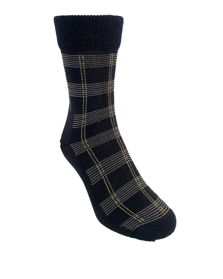 MERINO PLAID HEALTH SOCK | DS