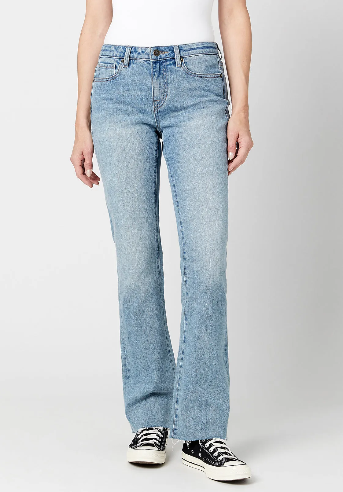 Mid Rise Bootcut Queen Women's Jeans - BL15857