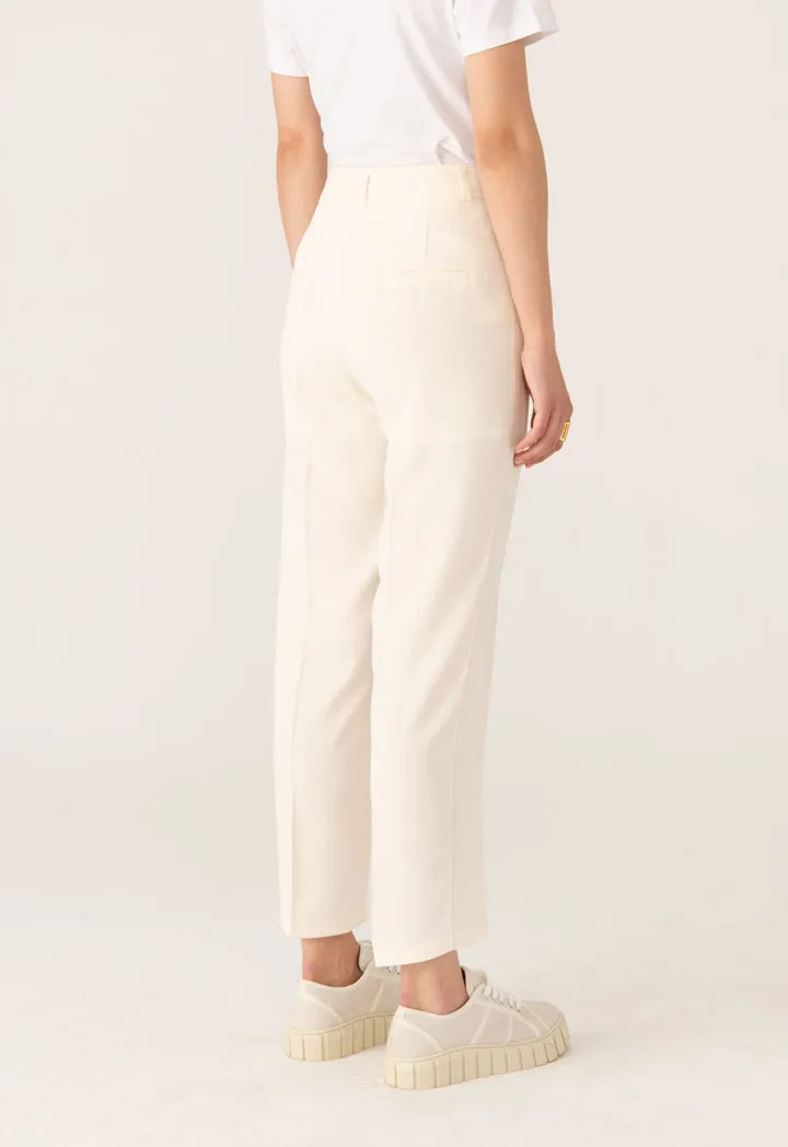 Mid Rise Comfy Fit Solid Trouser