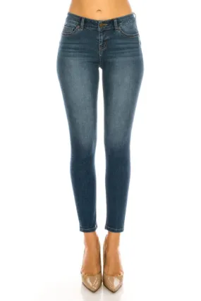 Mid-Rise Push-Up Skinny Jeans - EP3129