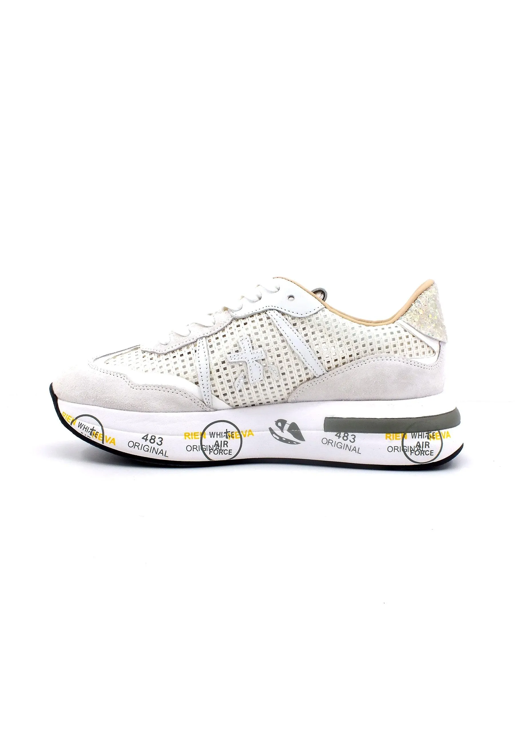 PREMIATA Sneaker Traforata Donna White CASSIE6341