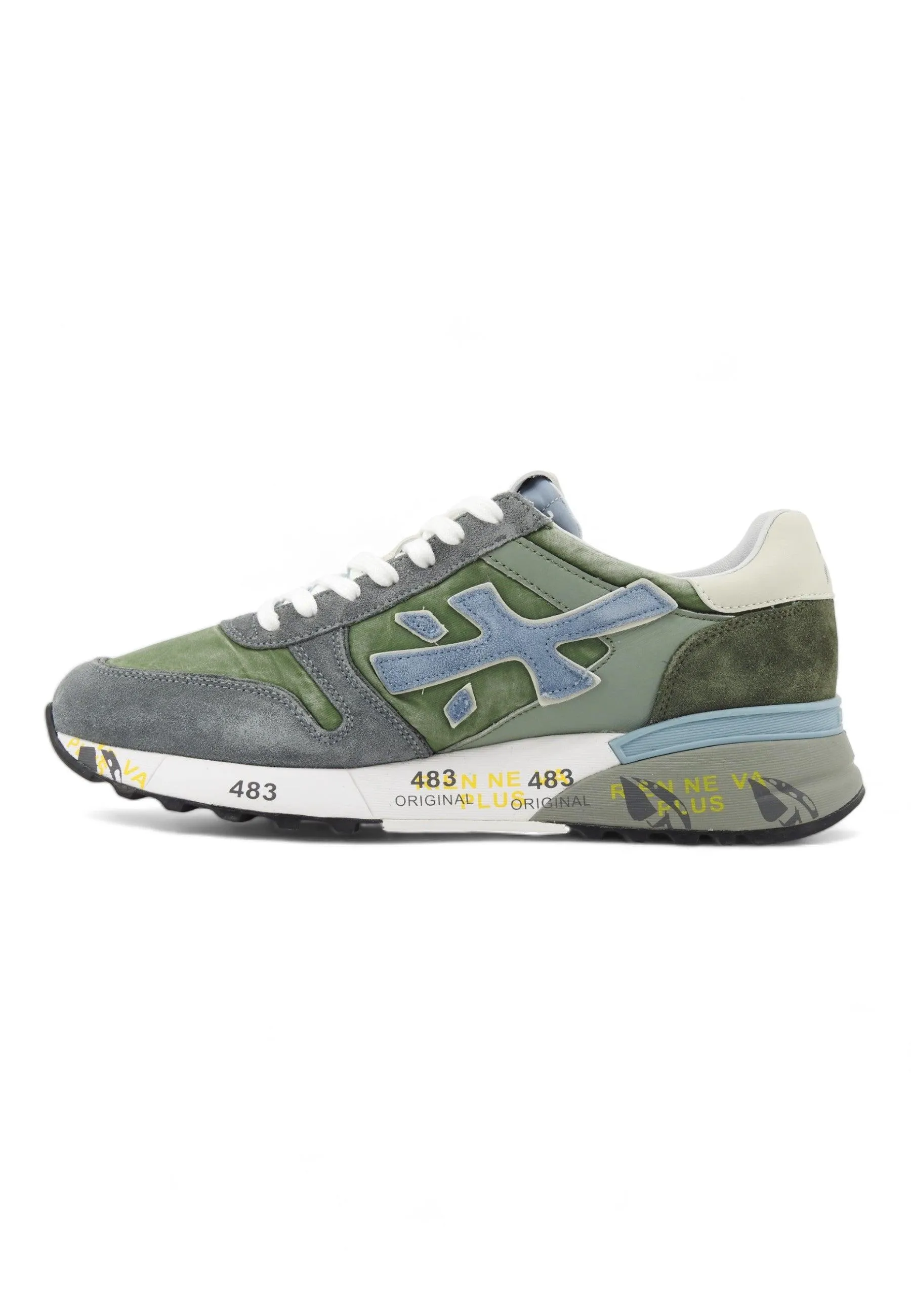 PREMIATA Sneaker Uomo Verde Grigio MICK-6617