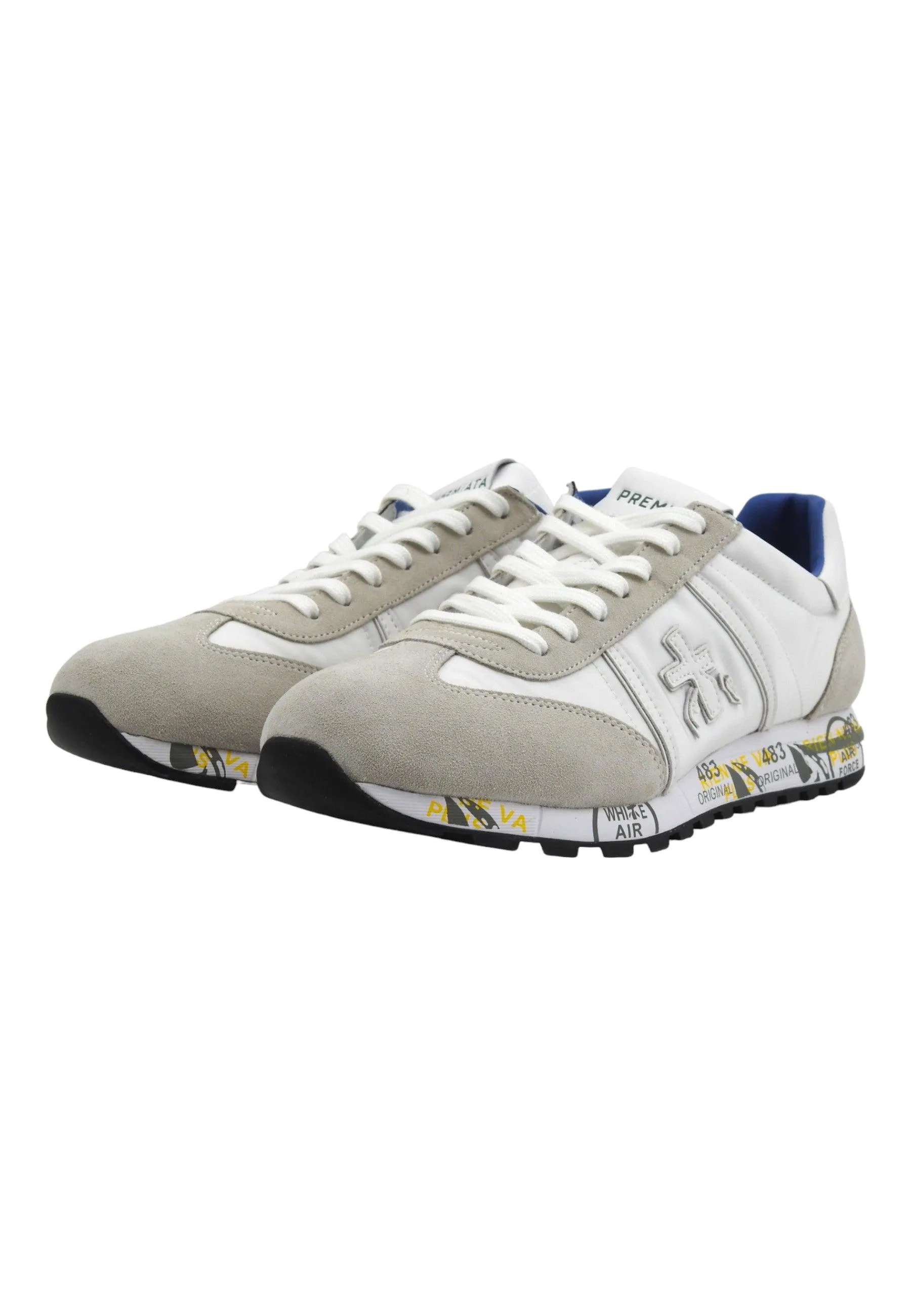 PREMIATA Sneaker Uomo White Grey LUCY-206E