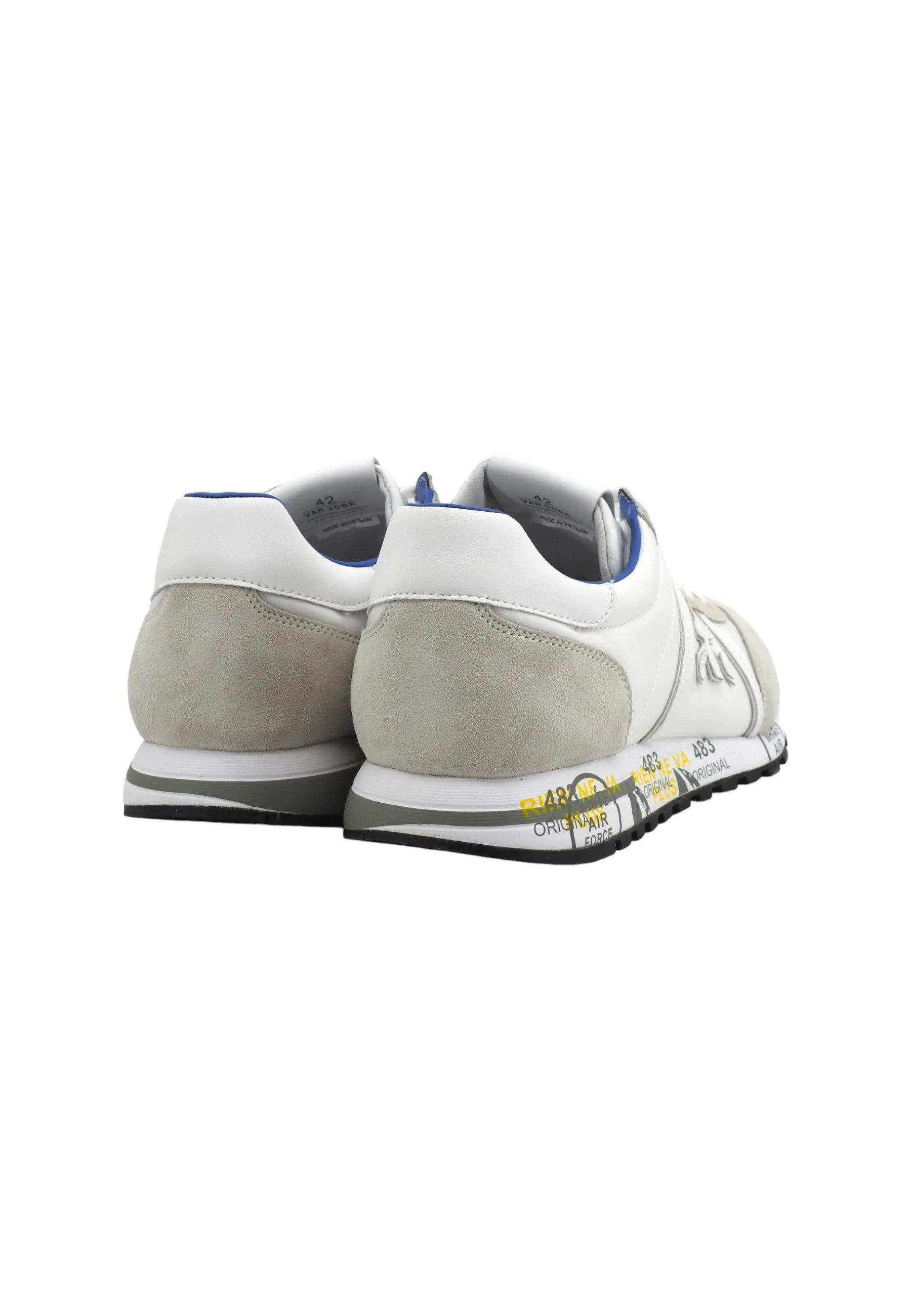 PREMIATA Sneaker Uomo White Grey LUCY-206E