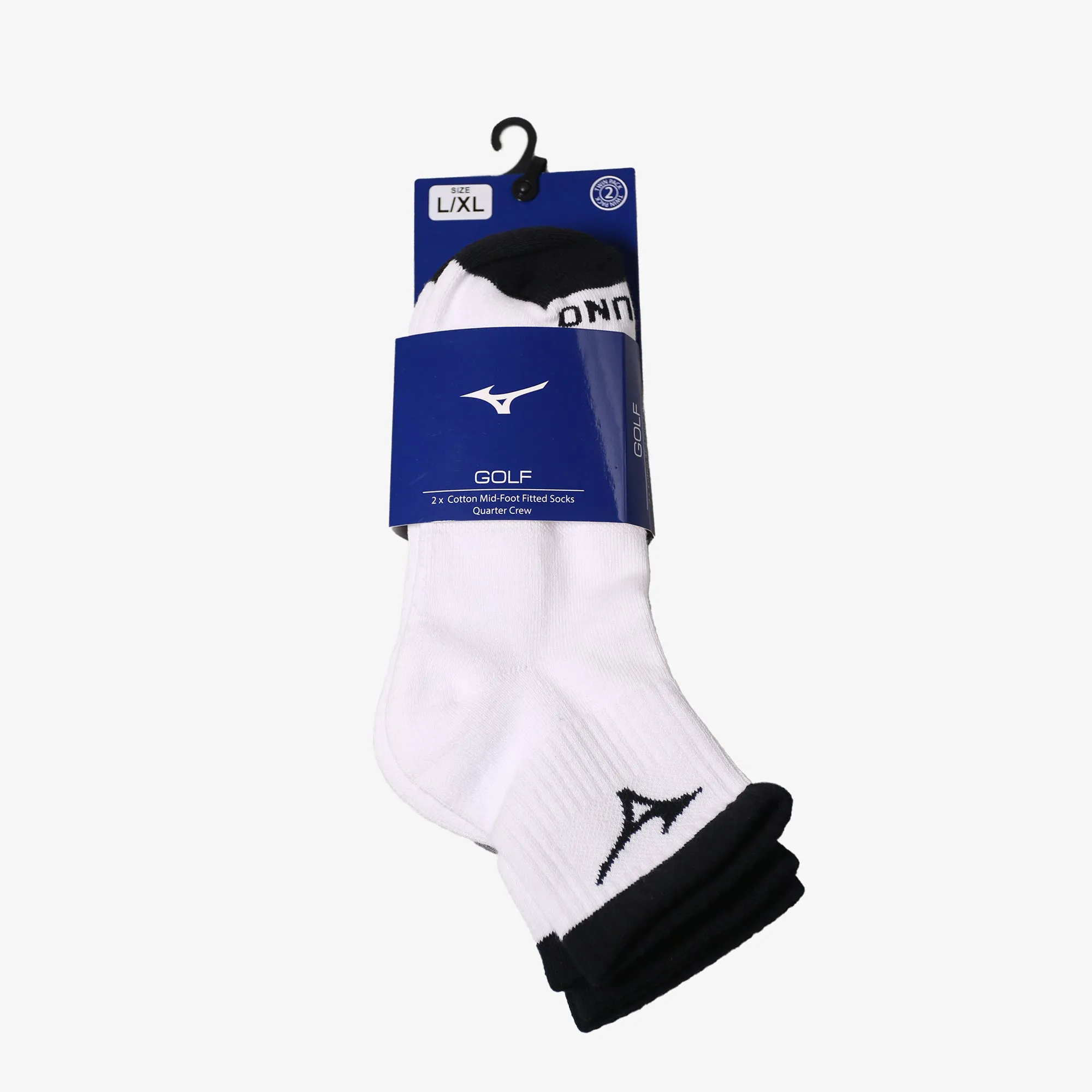 QTR CREW FITTED SOCK (2-PACK)