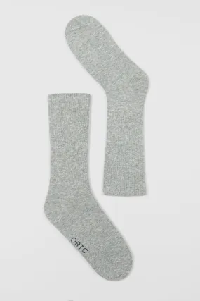 Ribbed Sock Marle Grey