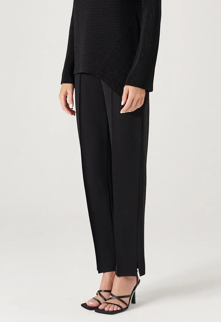 Solid Knitted Trouser