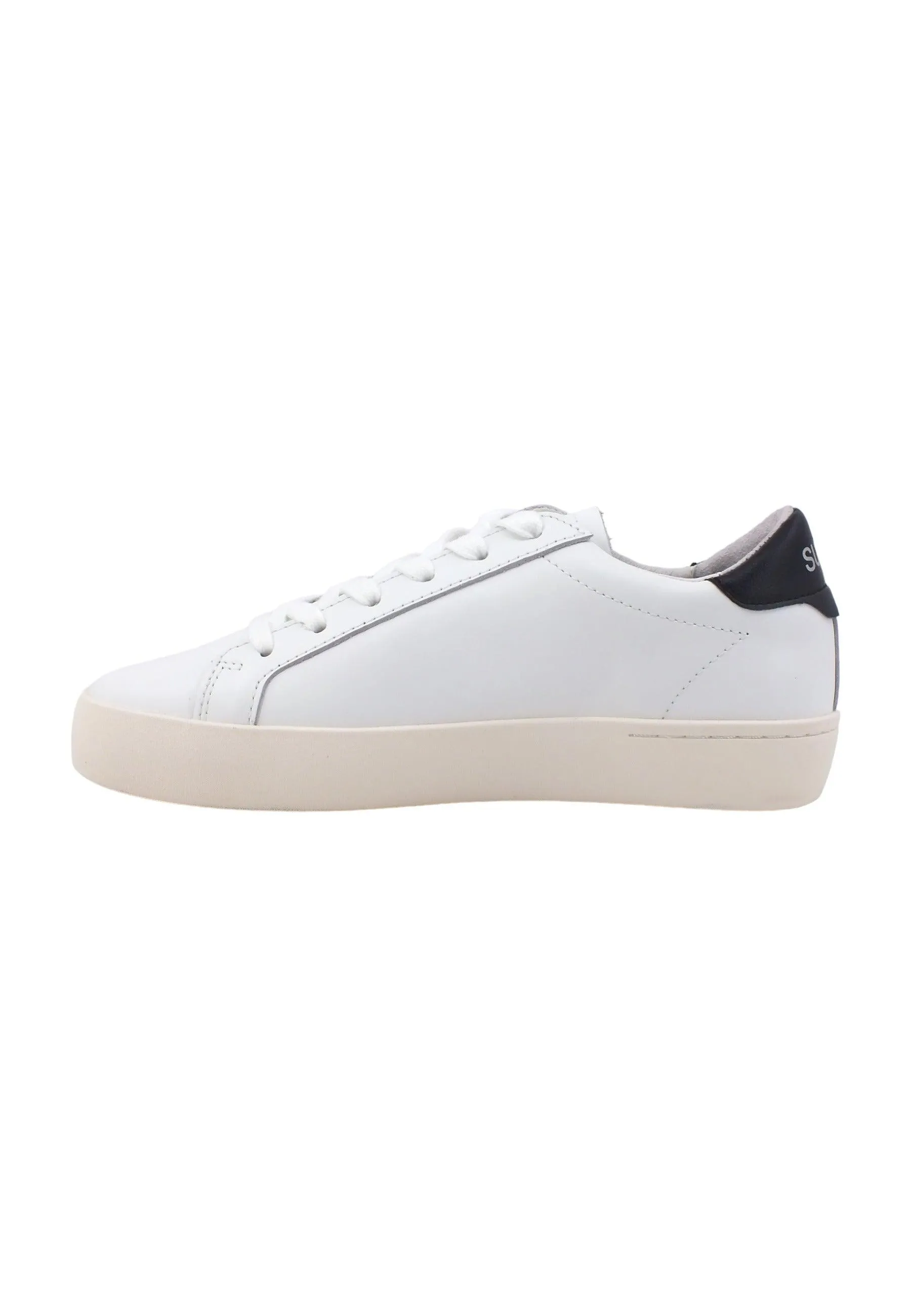 SUN68 Katy Leather Sneaker Donna Bianco Z43221