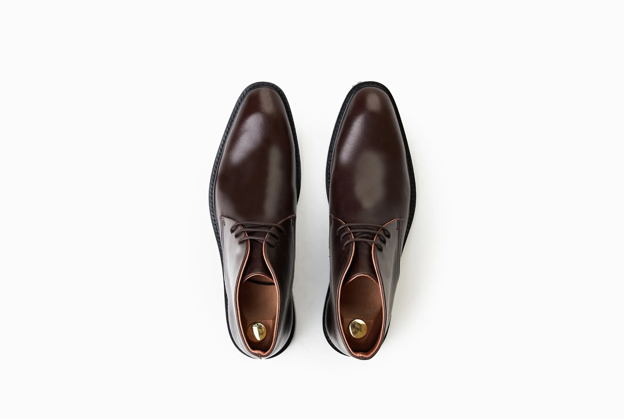 The Armas Chukka Boot - Mahogany Brown