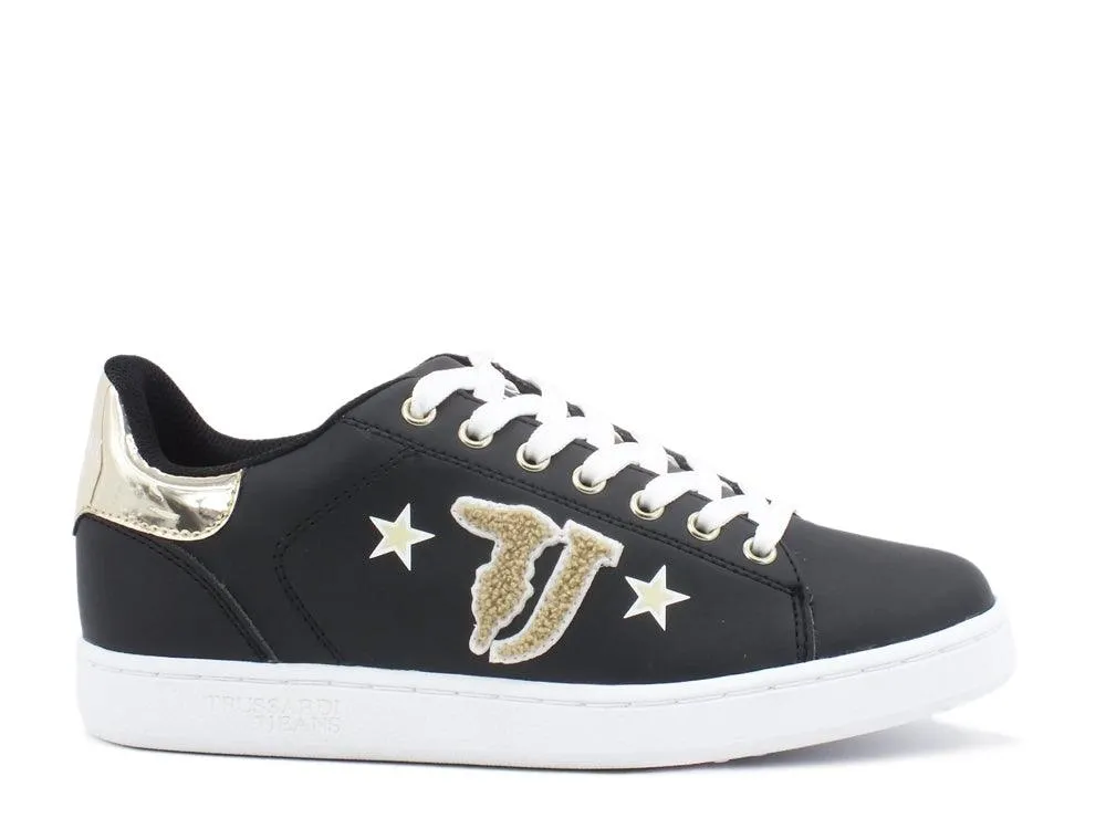 TRUSSARDI Sneaker Black Lt Gold 79A00419