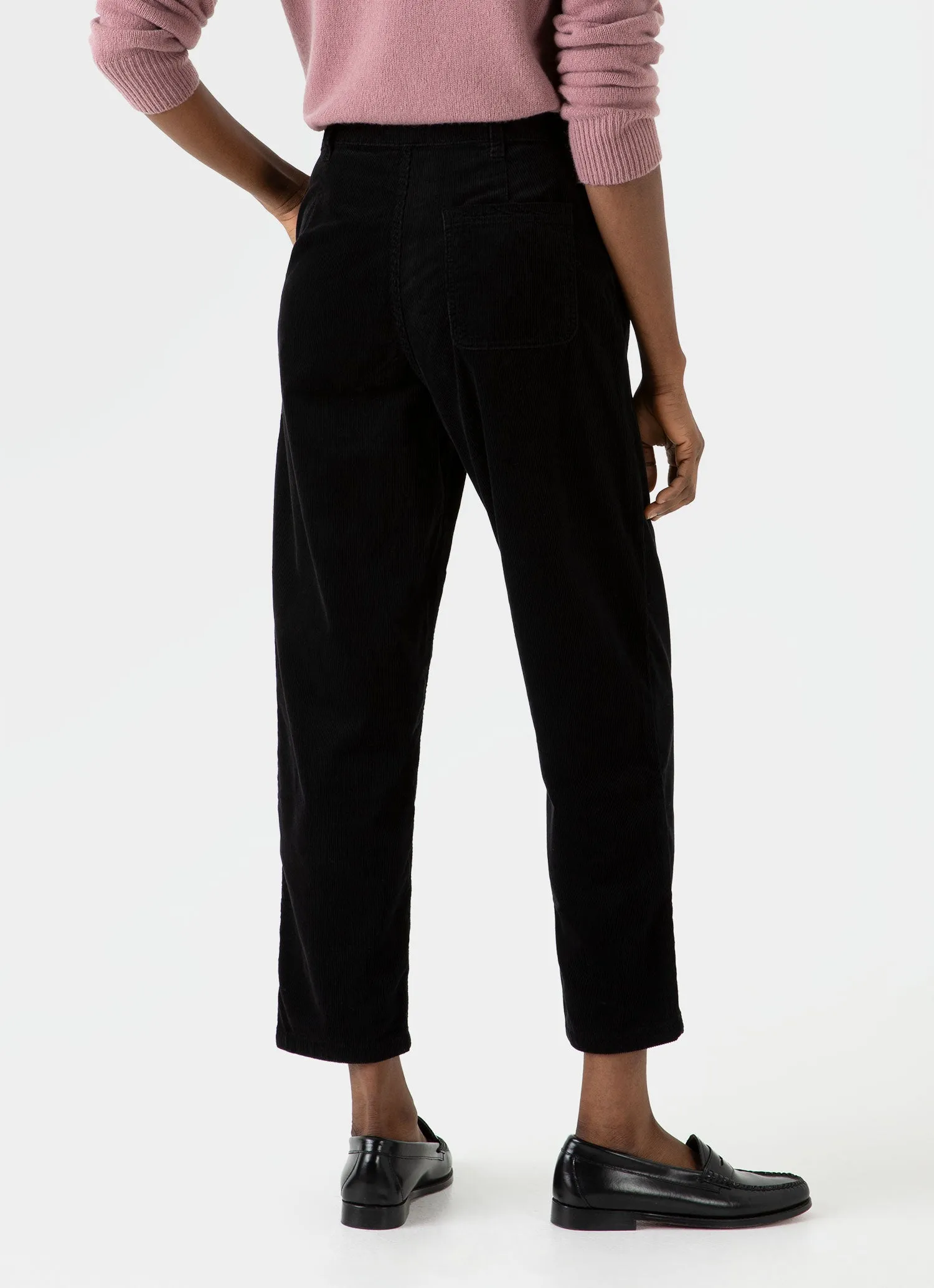 Women's Corduroy Trouser in Black