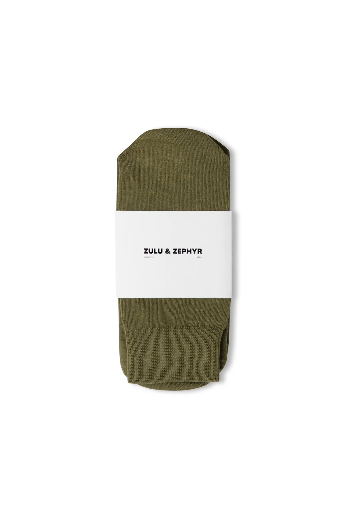 Zulu & Zephyr Logo Sock - Olive